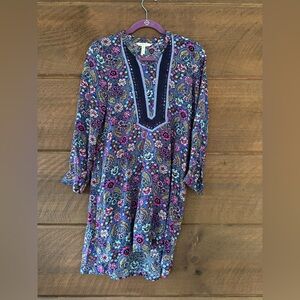 Matilda Jane Floral Paisley Tunic Dress Size XS